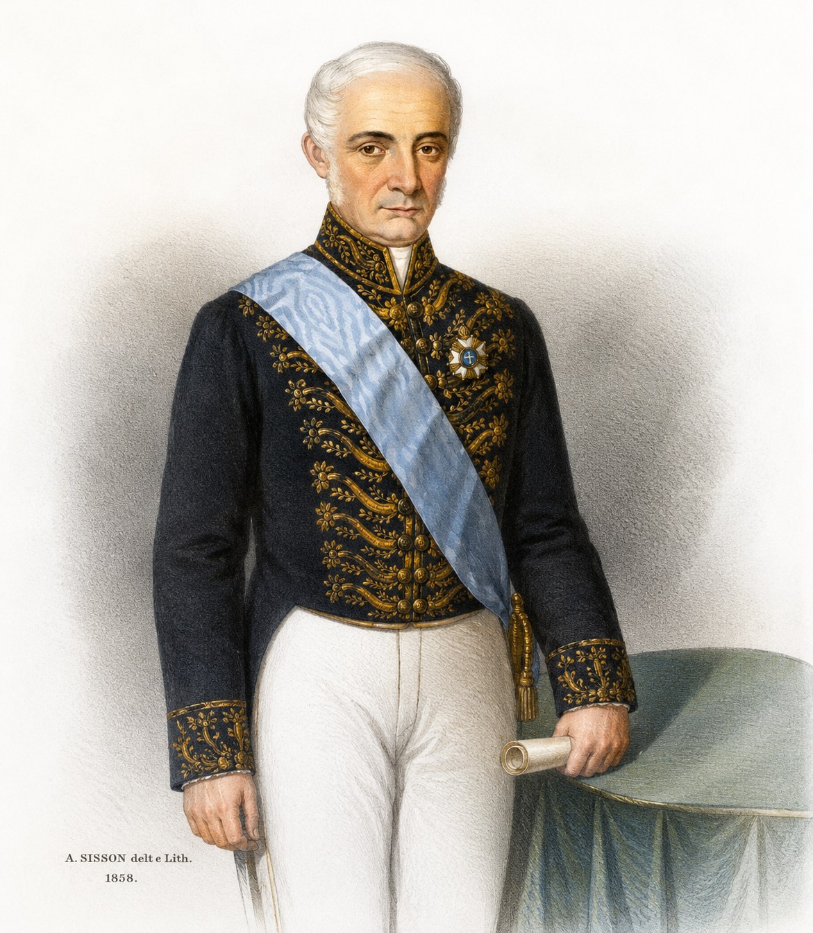 Antônio Carlos de Andrada, retrato colorizado