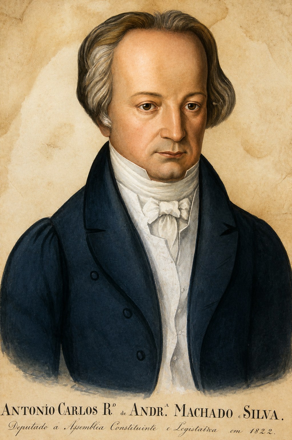 Antônio Carlos de Andrada em desenho de época