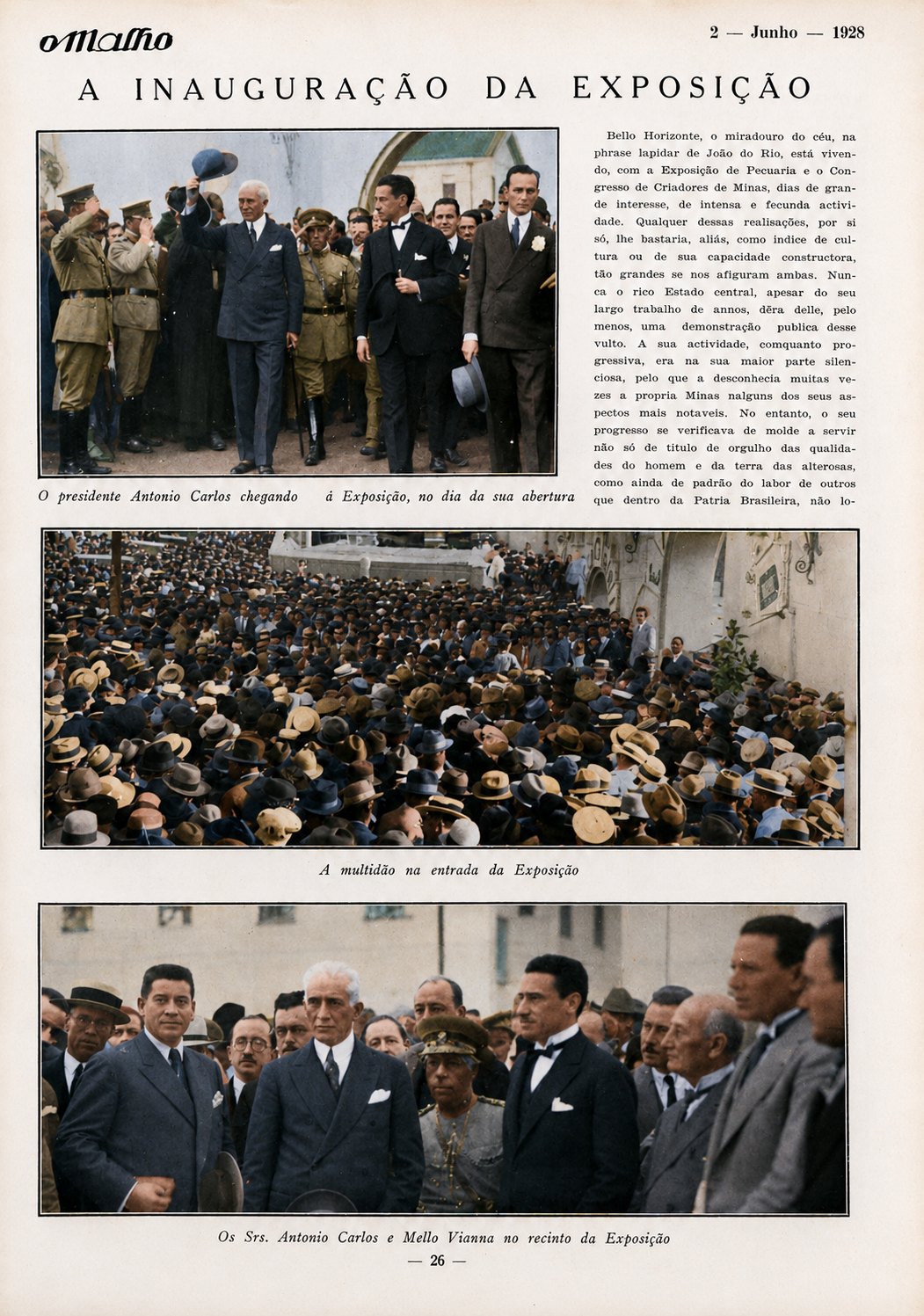 Capa de O Malho, 1928