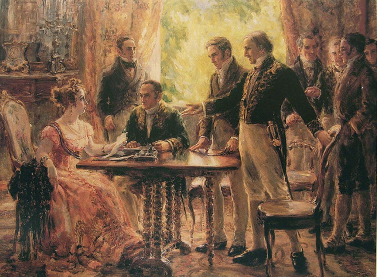 José Bonifácio e a imperatriz Leopoldina