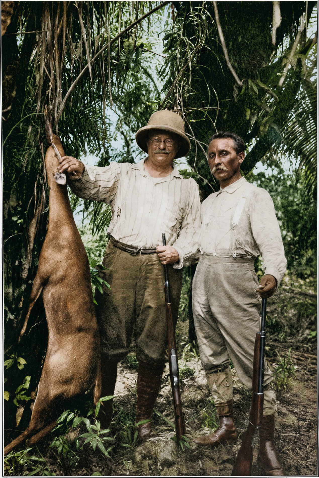 Roosevelt e Rondon durante a expedição, 1914